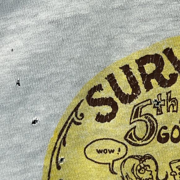 Vintage 60s 70s Distressed That Place Across Sports Arena T Shirt White S Small - Picture 5 of 16